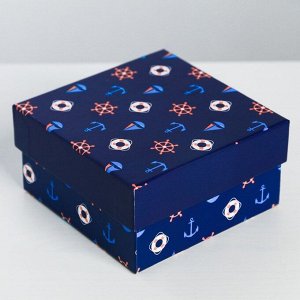 Набор подарочных коробок 6 в 1 «Морской стиль», 8 ? 8 ? 4.5?18 ? 18 ? 9.5 см