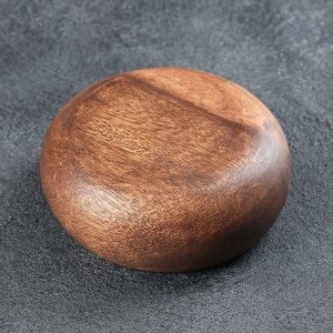 Салатница деревянная «Калабаш», 10?4 см, тропическая акация