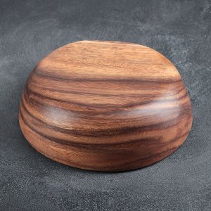 Салатница деревянная «Мёд», d=20 см, 950 мл, средняя, тропическая акация
