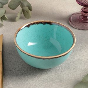 Салатник круглый Turquoise, 320 мл, d=12 см, цвет бирюзовый
