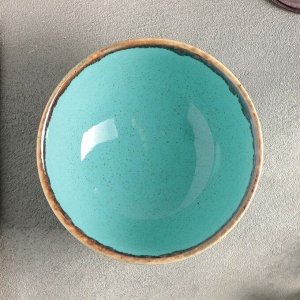Салатник круглый Turquoise, 320 мл, d=12 см, цвет бирюзовый