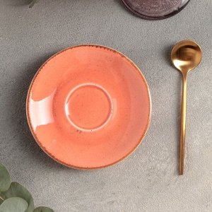 Блюдце для кофейной чашки 12 см, цвет оранжевый