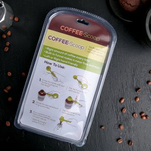 Совок для кофе "Бодрость" 20 см, цвет черный