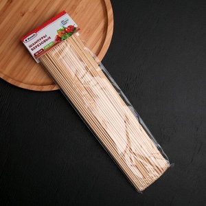 Шампур деревянный Komfi, 30?0,3 см, берёза, по 100 шт