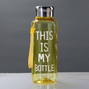 Бутылка для воды "This is my bottle", 650 мл, питьевая, микс, 7.5х21 см