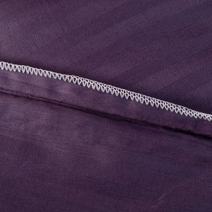 Комплект постельного белья Страйп Сатин Однотонный CT032