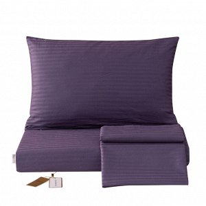 Комплект постельного белья Страйп Сатин Однотонный CT032