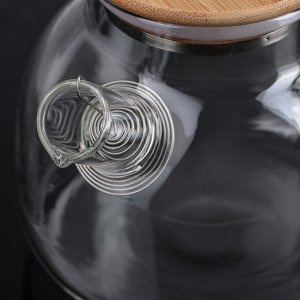 Набор чайный Magistro «Эко», 9 предметов: чайник 1,1 л, 4 кружки 120 мл, 4 подставки 9,5 см