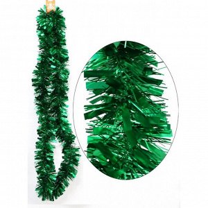 Мишура 2 м х 9 см сатин цвет зеленый HS-42-6