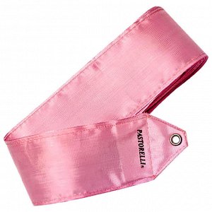 Лента гимнастическая PASTORELLI одноцветная, 4 м, цвет розовый