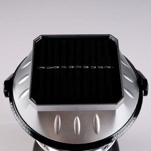 Фонарь  аккумуляторный, 2 типа освещения, 15 LED, от 220В, от солнечной батареи, 24х14 см
