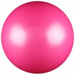 Мяч для художественной гимнастики, силикон, металлик, 15 см 300 г, AB2803, цвет фуксия
