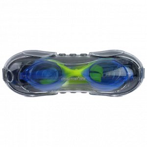 Очки для плавания + беруши, взрослые, цвета МИКС