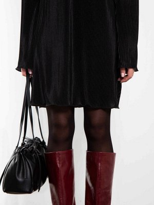 Платье Гофре (черное)