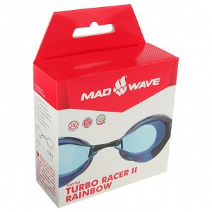Стартовые очки Turbo Racer II Rainbow, M0458 06 0 03W, цвет синий
