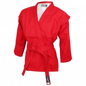 Куртка для самбо BoyBo, цвет красный, размер 5/180