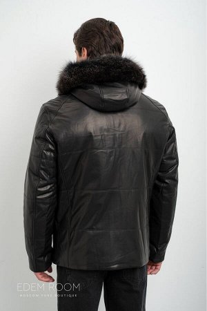 кожаная куртка - дублёнка