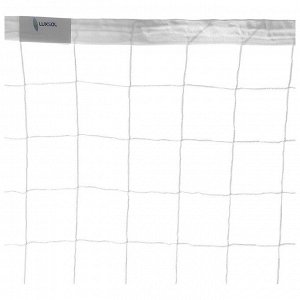 Сетка для волейбола, нить 3,5 мм, ячейки100 х 100 мм, цвет белый, 9,5 х 1 м