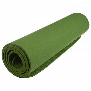 Коврик для йоги 183 ? 61 ? 0,6 см, цвет зелёный