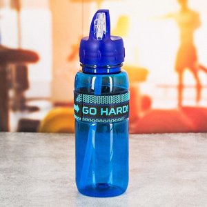 Бутылка для воды &quot;Go hard&quot;, 500 мл
