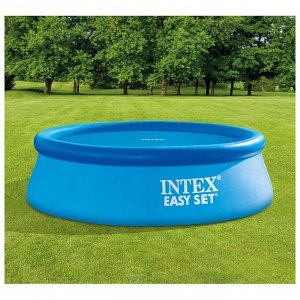 Тент прозрачный для круглого бассейна с надувным бортом d=244 см, 29020 INTEX