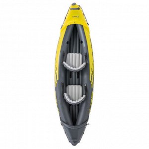 Лодка Explorer K2, 2-местная, 312 х 91 х 51 см, алюминиевые вёсла 213 см, насос, 2 сиденья, до 180 кг, 68307NP INTEX