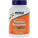 Now Foods, Жевательные ферменты папайи, 180 пастилок для рассасывания