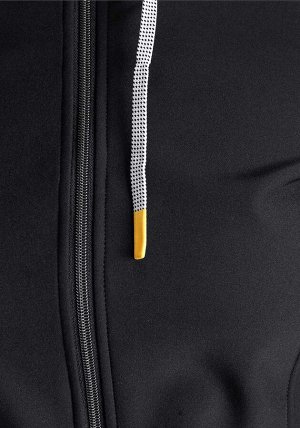 Парка с капюшоном, черная