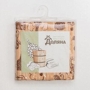 Этель Простыня для бани &quot;Банька&quot; 145х 180 см, 100% хл, вафельное полотно