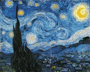 Картина по номерам "Звездная ночь" Ван Гог