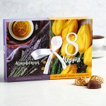 Подарочный набор «8 марта»: чай чёрный 100 г, конфеты шоколадные 200 г