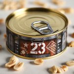 Арахис солёный «23 Февраля», в консервной банке, 65 г