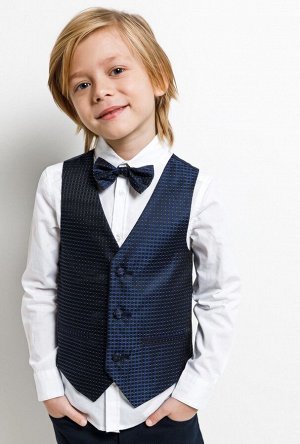 Комплект детский для мальчиков ((1)сорочка верхняя,(2)жилет,(3)галстук) Mario_set цветной