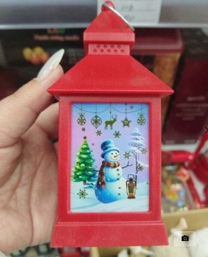 Фонарь новогодний декоративный светильник