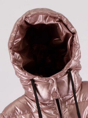 Пальто зимнее для девочки Amarobaby FANCY, пудровый