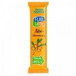 Льняной батончик FLAX с облепихой, Компас, Здоровья, 30 гр