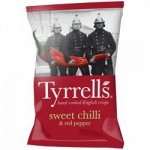 Картофельные чипсы со сладким перцем чили и красным перцем Tyrrells, 150 гр