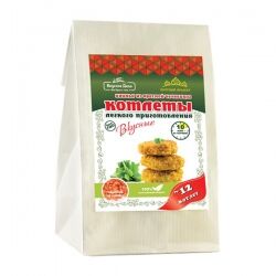 Котлеты из красной чечевицы с чесноком и специями, 230 гр