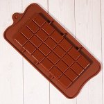 Форма силиконовая для шоколада &quot;Шоколадная плитка&quot; 20*10 см