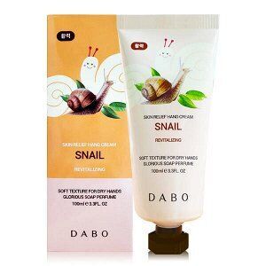 Dabo skin relief hand cream Snail Восстанавливающий крем для рук с экстактом улитки