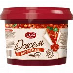 Джем Сава 0,87 кг 1/4 Брусника с кусочками ведро