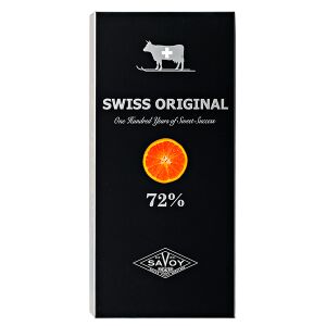 Шоколад SWISS ORIGINAL 72% Горький Апельсин 100 г 1уп.х 10шт.