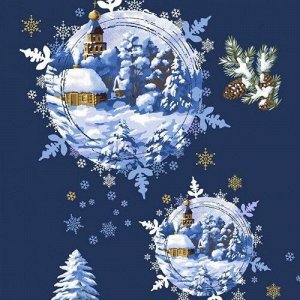 Салфетка-дорожка на стол хлопковая Волшебство Нового года