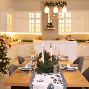 Салфетка-дорожка на стол хлопковая Веселый Новый год