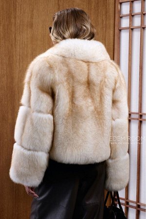 короткая шуба из финского песца