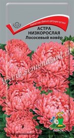 Астра (однолетняя) низкорослая Лососевый ковёр (ЦВ) (&quot;1) 0,2гр.