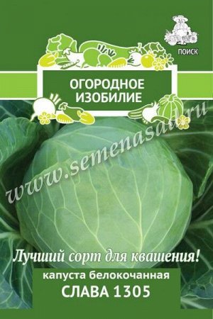 Капуста белокочанная Слава 1305 (Огородное изобилие) 0,5гр