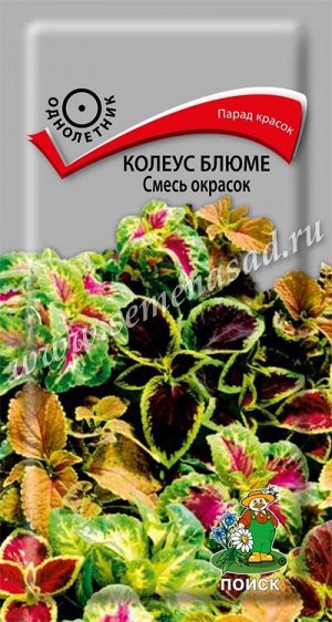 Колеус Блюме Смесь окрасок (ЦВ) ("1) 0,1гр.