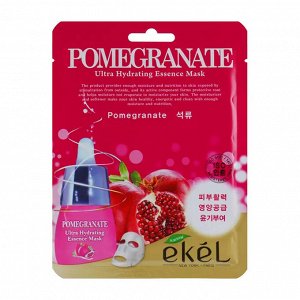 Тканевая маска для лица с экстрактом граната/Pomegranate Ultra Hydrating Essence Mask, Ekel, 25 г