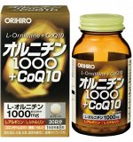 Orihiro L-ornithine+Q10 добавка для придания сил организма